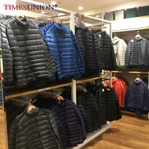 Männer ultra leichte verpackbare Herunterjacke Wasser und windbeständiger atmungsaktiver Mantel plus Größe 6XL 5XL 4XL Männer Hoodies Jacken 211015