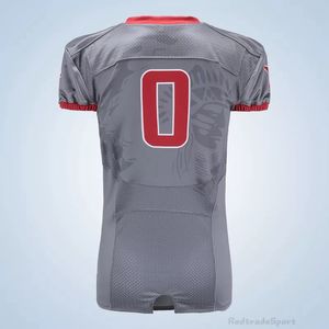Herrblått Röd Svart Vit Lila Stitched Football Jerseys Anpassad Any Name Number Good Quality Shirts S-XXL Xiongshi