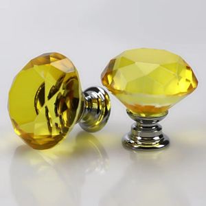 Manopole per porte in vetro cristallo diamantato da 30 mm Maniglia per mobili per cassetti Maniglia per mobili Vite Accessori per mobili DH8788