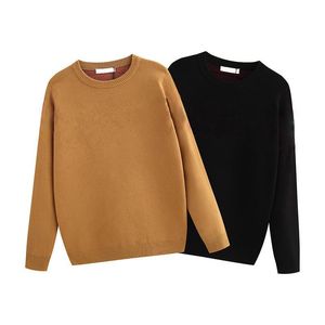 Moda Womens Sweaters Highs De qualidade de rua de luxo de luxo casal Ladie Capuz para o outono de malha de malha de inverno tamanho S-xl