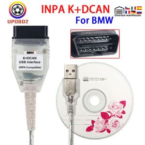 Kodläsare Skanna Verktyg INPA för K DCAN K BUR MED FT232RL Chip Switch Can K DCAN USB gränssnitt Diagnostisk kabel pin OBD2
