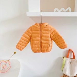 어린이 가벼운 짧은 소년 소녀 중간과 작은 아이들 아기 유아의 착용 겨울 재킷 211222