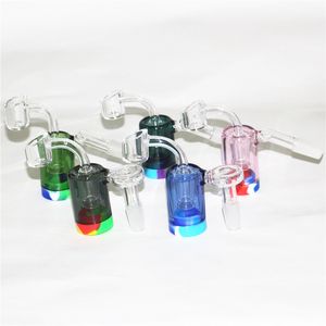 Smoking Glass Reclaim Catchers 14mm female ash catcher handmake and 5ml silicone wax containers for dab rig water bong quartz banger nails