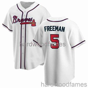 Özel Freddie Freeman # 5 Jersey Dikişli Erkek Kadın Gençlik Çocuk Beyzbol Forması XS-6XL