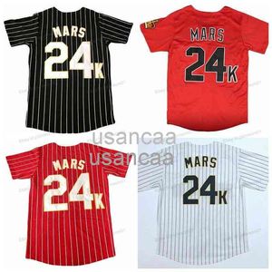 Uomo Donna bambini Bruno Mars # 24K Hooligans Maglia da baseball da uomo Camicia cucita 4 colori Maglie personalizzate professionali XS-5XL 6XL