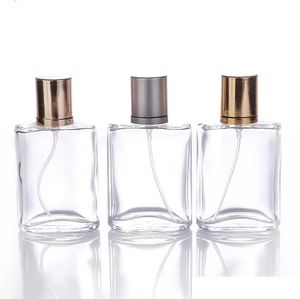 Venda quente 30ml Spray de vidro recarregável frascos de perfume de vidro Garrafa de atomizador de garrafa vazio recipientes cosméticos para viagem livre
