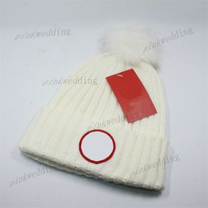 Chapéu de crânio respirável macio chapéu de malha quente elástica com bola de cabelo simples grosso gorro ao ar livre de lã à prova de vento