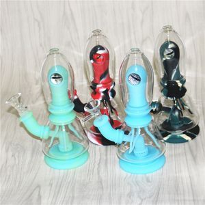 Nargile Silikon Bongs Cam Bong Dab Rigs Su Borusu Bisbler Dönüşüm Borular Bowl Herb Kuru Yağ Burner