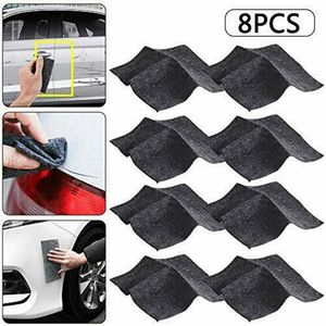 Car Svamp 4 / 8PCS Scratch Cloth Automobile Polering Dekontaminering Reparera Nano Remover Scuffs Surface Rag