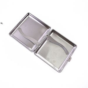 Boîtier de cigarettes métalliques Exquise ultra mince Creative Clip Clip bouton Fer Mâle Cigarettes Box RRA11150