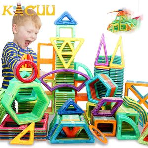 Regelmäßige/Große Größe Magnetische Designer Gebäude Bau Spielzeug Set Magnet Pädagogisches Spielzeug Für Kinder Kinder Jungen Mädchen Geschenk Q0723