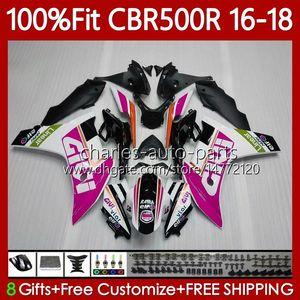 ホンダCBR500 CBR 500 R RR CC 500Rピンクホワイト500CC CBR500R 16 17 18ボディ111NO.32 CBR500RR 2016 2017 2018 CBR500CC 16-18 OEM Bodywork