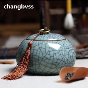 Chinoiserie Style Ceramics Canister Sugar Spice Jar Porcelain Jars for Spices Tank Tea Storage Bottle