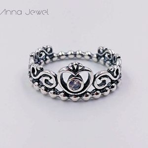 Aesthetic jewelry wedding style engagement Diamond PRINCESS Designer Pandora Love Rings for women men couple finger ring sets birthday Valentine gifts 190880CZ