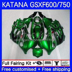 Kit Body for Suzuki Katana GSXF750 GSXF 600 750 CC GSX600F 03 04 05 06 07 18No.42 Luz verde 600cc GSX750F GSXF-750 GSXF600 750CC 2003 2004 2005 2006 Fairings OEM