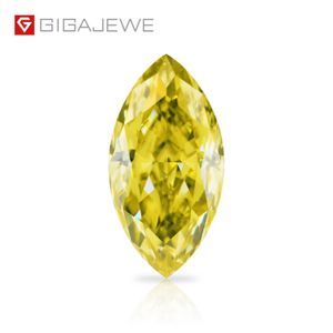 GIGAJEWE Vivid yellow Color Marquise cut VVS1 moissanite diamond 1-3ct for jewelry making