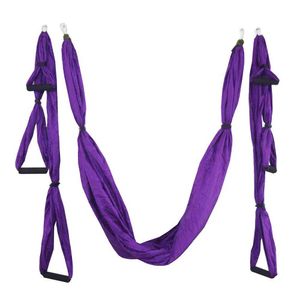 20 couleurs Force Décompression Yoga Hamac Inversion Trapèze Anti-Gravité Traction Aérienne Yoga Gym sangle Yoga Swing ensemble Q0219