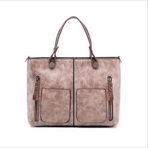Hochwertige neue klassische Damentasche mit großem Fassungsvermögen, Mode, Ölwachs-Leder, große Taschen, Schulter-Diagonal-Handtasche, Killer-Pack