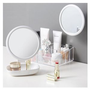 Specchi 1 pezzo Specchio cosmetico montato a parete Trucco ingranditore HD può essere utilizzato per comò verticale Forniture per il bagno Conservazione di cosmetici