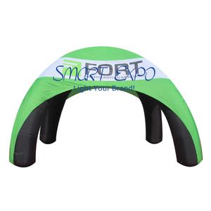 Uppblåsbara evenemang Dome Tält Spider Promotion Gazebo Dia3.6xh2.5m med anpassad utskrift basblåsare