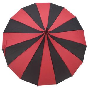 10st Princess Sun Paraply Röd / Svart Stripe Pagoda Paraply Bröllop Sun Paraply Parasol Partihandel Copa de Rebote