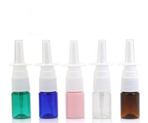 10ml PET Empty Fine Nasal Sprays Mist Plastic Bottle Cosmetic Nose Spray Bottles for Medicine Packaging