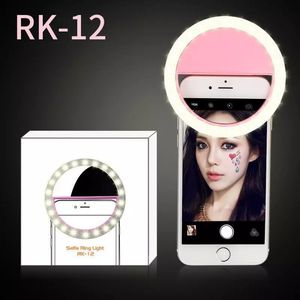 Selfie RK12 Net Celebrity Beauty LED Redondo Luz de preenchimento de telefone celular
