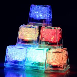 Multi Color LED Flash Ligth Water Ice Cube Light Novelty Safe Crystal Wedding Bar Party Light