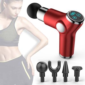 Massage Gun for Athletes Physiotherapy Instrument Mute Touch Screen Fascia deep tissue percussion Relaxation Pain Relief Muscle Massager Gun