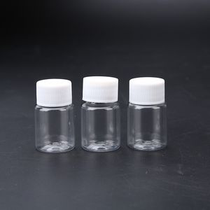 15 ml/15 g transparente PET-Flasche, Kunststoffflasche mit Aluminiumfolien-Pad DH9500