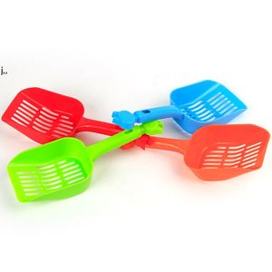 Plastic Pet Fecal groomings Cleaning Spade Multi Color With Handle Cat Litter Shovel Durable Thicken Pets Supplies RRE13307