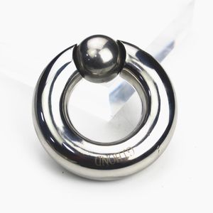 Tamanho personalizado + 6 tamanhos para escolher cockrings Pênis Pingente de aço inoxidável Peso Scrotro Scrotum Ball Macthers Testis Pingentes Bloqueio Ring Metal Galo Sexo Brinquedo Para Homens BB-217