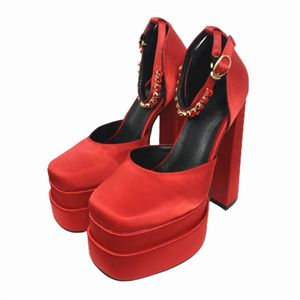 Designer Heels Sandales Femmes Sexy Thick High Platform Women Sandals Dress Party Wedding Shoes Woman Pumps Gothic