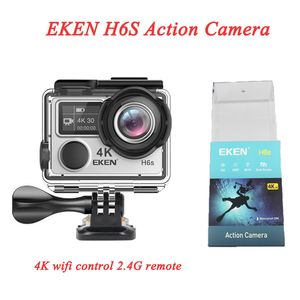 H6S 4K 액션 카메라 HD 스포츠 카메라 EIS 기술 EKEN 다이빙 방수 14MP 170 ° 광각 WiFi 제어 2.4G 원격