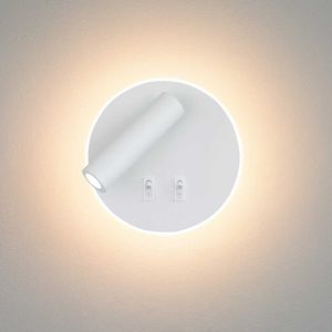 Lâmpadas de parede LED 3W Leitura Luz 7W Backlight com Interruptor Wall Light El Beardside Modern Lamp Lâmpada Quarto Estudos Esconderes Stair Stair Stair 210724