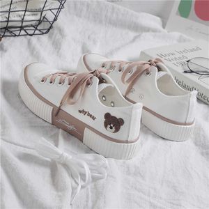 2021 Women's Sneakers Bear Kawaii Shoes Tennis Female Sports Lolita Casual Flat Cute Spring Running Vulcanized Fashion Athletic Y0907