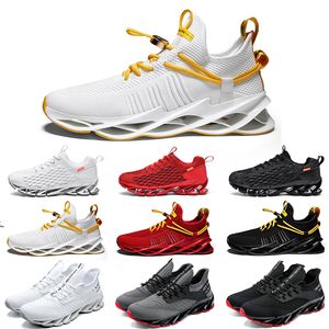 Wholesale triple blades resale online - Non Brand men women running shoes Blade triple black white red gray Terracotta Warriors orange mens gym trainers outdoor sports sneakers