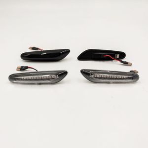 1Pair for BMW E90 E91 E92 E93 E60 E87 E82 E46 Smoke Lens Dynamic Flowing LED Turn Signal Side Marker Light Blinker Lamp