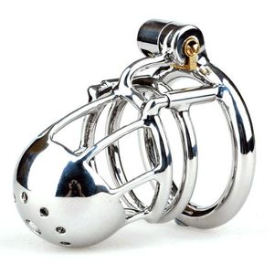 New 316L Stainless Steel Male PA Chastity Device,Penis Ring,Cock Cage with Plug,Penis Lock,Chastity Belt,Adult Sex Toys For Men S0824