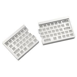 Teclados Split 64 SP64 CNC Caixa de Alumínio Plate Socket Socket PWB Underglow RGB Totalmente Programável DIY Kit