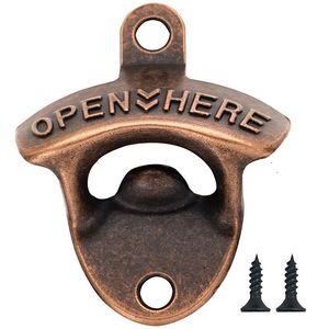 Wall Mounted Beer Bottle Opener Rustic Farmhouse Zinc Alloy Screws For Outdoor Rustic Cabinet Cap Openers Kitchen Tools T2I52767