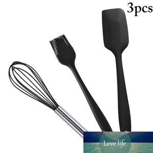 3 pcs Escova de silicone Ovo Whisk Spatula Cooking Utensílios Conjunto de Cozinha Resistente ao Calor Ferramentas de Baking Ferramentas