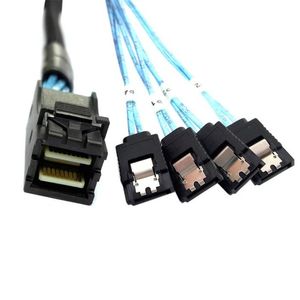 Wholesale hd sata cable resale online - SAS SATA Cables SFF To SATA Internal Mini SAS HD to pin connector with pin Power Port GB S Cable