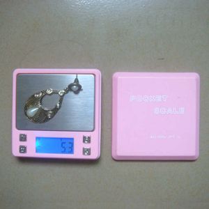 0.01g 200g Pembe Dijital Takı Mini Cep Ölçeği Altın Tartı Gram Ölçekli 210927