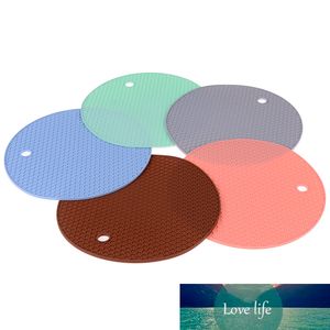 1 PC sous-verres ronds en Silicone résistant à la chaleur napperon de Table porte-Pot anti-dérapant