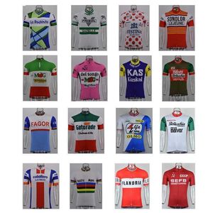 Multiple style selection Man's Classic retro cycling jersey tops short sleeve bike wear clothing Dry Anti-sweat-051 H1020