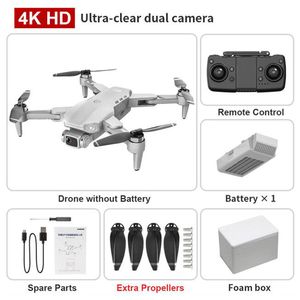 Doppia fotocamera L900 pro 4K HD con GPS 5G WIFI FPV trasmissione in tempo reale motore brushless rc distanza 1,2 km drone professionale con scatola in schiuma