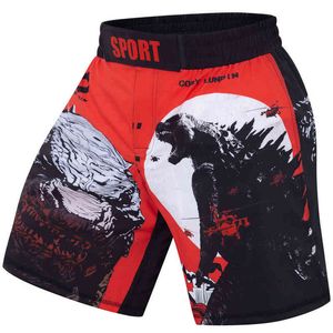 Men Technical Performance Falcon Shorts Sports Training And Competition MMA Shorts Tiger Muay Thai Boxing Short Kickboxing Short H1210
