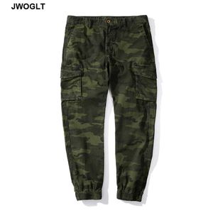 High Quality Mens Camo Cargo Pants Military Tactical Army Green Camouflage Pants Cotton Men's Cargo Trousers Overalls 210528