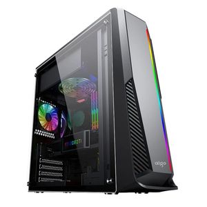 AIGO RAINBOW6 GAMING CASE ACRYLIC SIDE PAINEL ATX / M-ATX VGA suportado USB 3.0